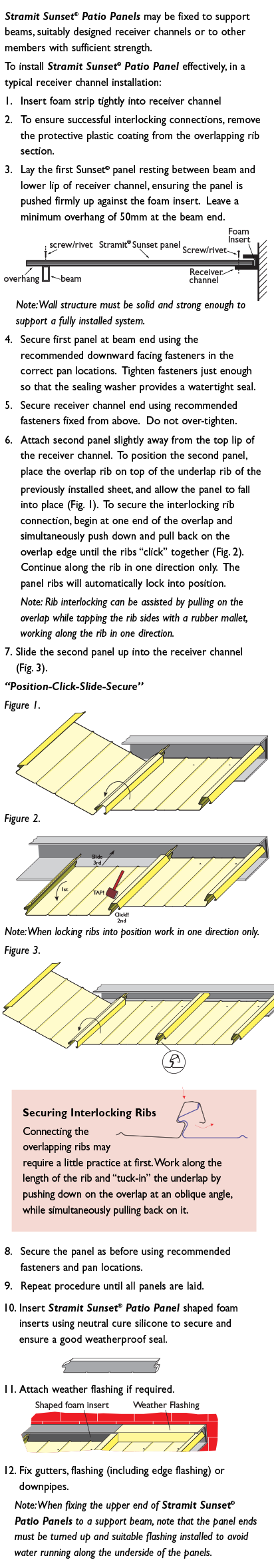 Sunset Patio instructions